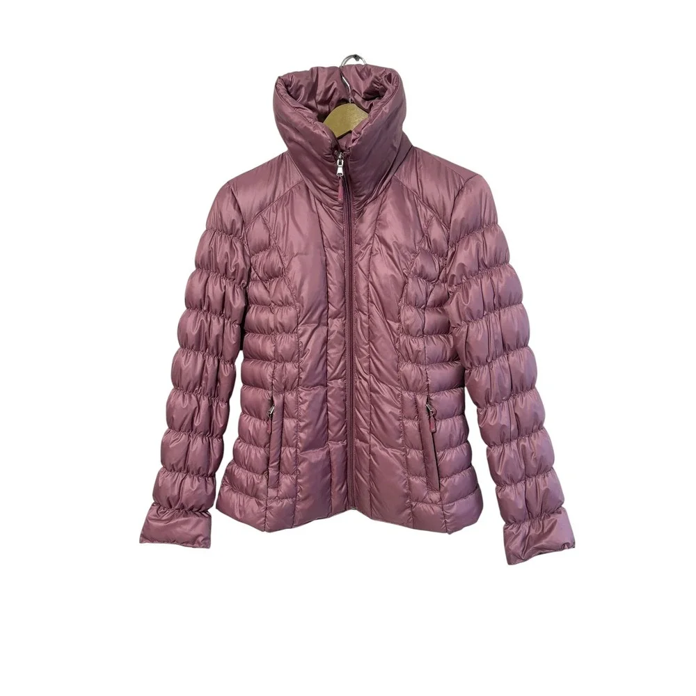 Kenneth Cole Size Medium Blush Pink Down Filled Puffer Jacket Outdoor Travel